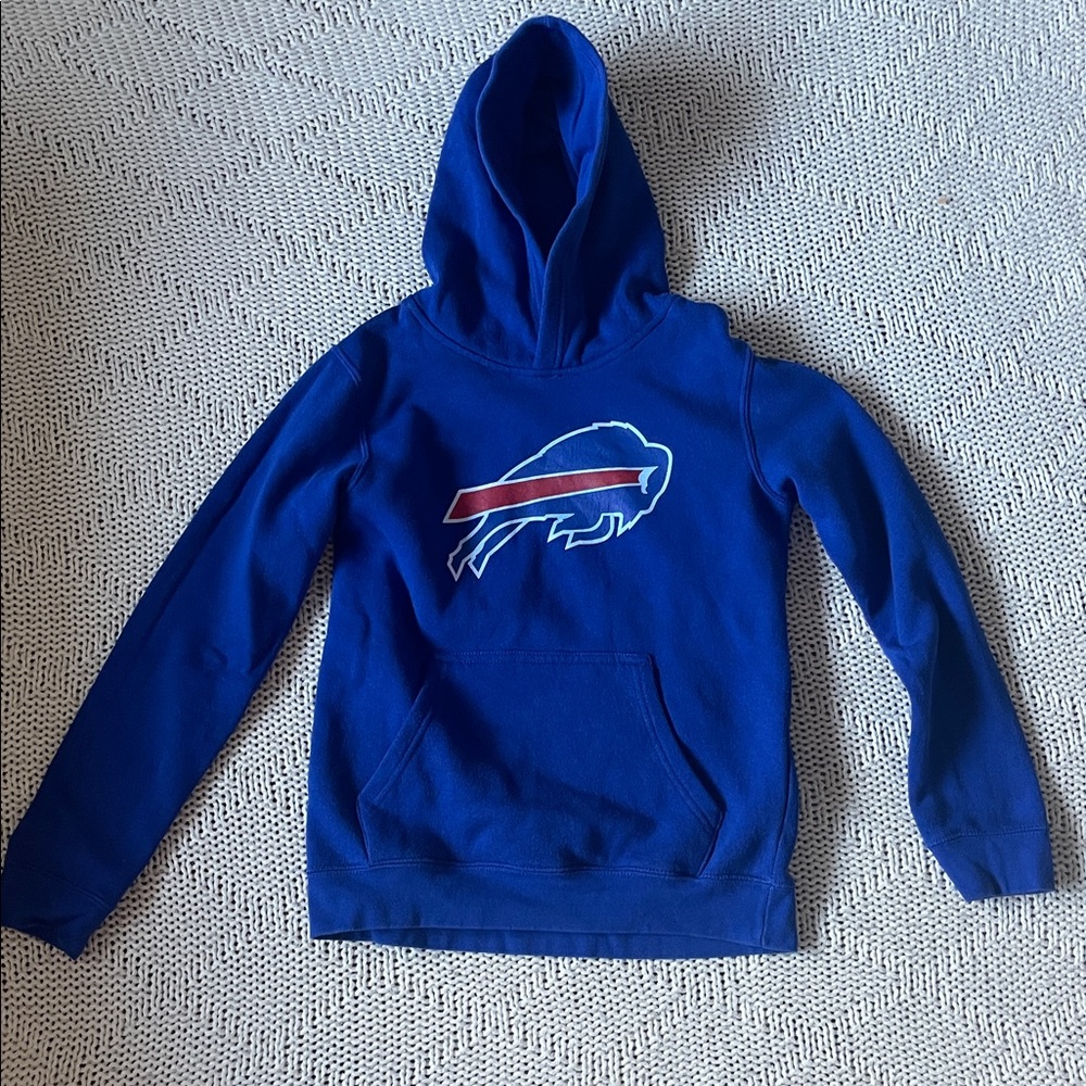 Buffalo Bills Youth Hoodie Sweatshirt Blue NFL Fan Gear Kids Size 8 Youth M